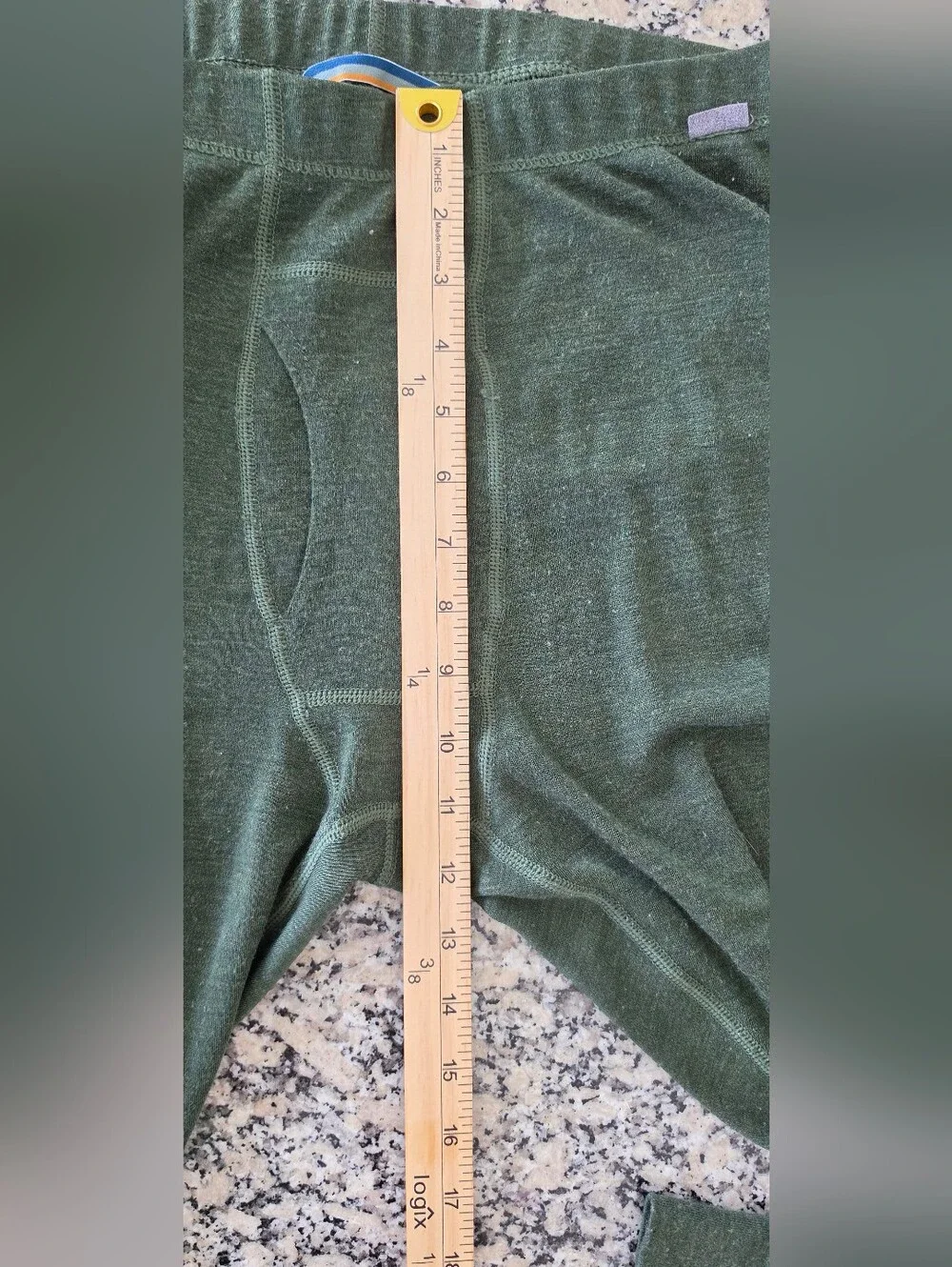 Men's Meriwool Olive Green Thermal Long Johns Base Layer